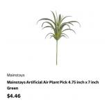 380 Pcs Mainstays Artificial Air Plant Pick 4.75