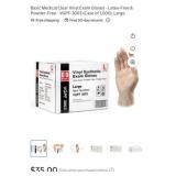 20 cases with 1000 pcs Basic Medical Clear Vinyl