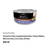 16 cases Purina Pro Plan Complete Essentials,