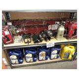 10 gallons of. Mix oil + jack and hitch parts