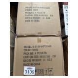 8 Pcs Dining Chair With White Poly Shell And