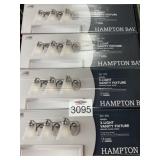 4 pcs Hampton Bay Tavish 24 in. 3-Light Brushed