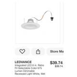 10 boxes LEDVANCE Integrated LED 6 in. Retro Fit