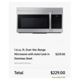 1 Pc 1.6 cu. ft. Over-the-Range Microwave with