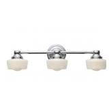 4 pcs 8023-08 Schoolhouse 3-Light Bath Light,