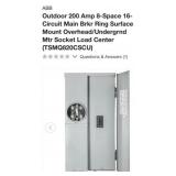 1 pc ABB Outdoor 200 Amp 8-Space 16-Circuit Main