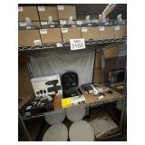 Assorted Items Pictures on Shelf