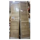 7 pcs Louvered Shutters with bi-fold design for