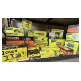 18 Pcs Assorted Ryobi And Ridgid Tools