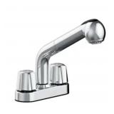 12 pcs Two Handle Pull Out Laundry Faucet In