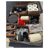 Assorted hardware contents on the pallet