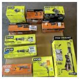 10 pcs Assorted Ryobi And Ridgid Tools