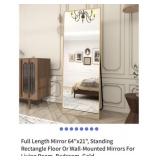 5 Pcs Assorted Sizes and Colors Standing Mirors