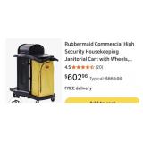 2 pcs Assorted Brands Janitorial Cart