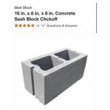 100 pcs Best Block 16 in. x 8 in. x 8 in.