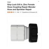 120 pcs Orbit Grip-Lock 5/8 in. Zinc Female