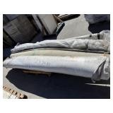 3 rolls of carpet and 1 roll of vinyl flooring  (