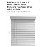 60 pcs. New Champion 2 In. Embossed Faux Wood 32