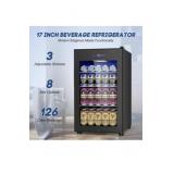 1 pc 17" Mini Beverage Refrigerator for 96 Cans -