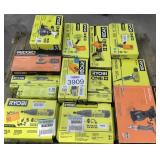13 Pcs Assorted Ridgid And Ryobi Tools