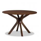 1 pc Baxton Studio 48" Circle Splayed Dining