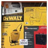 4 pcs assorted Tool Items and Heater