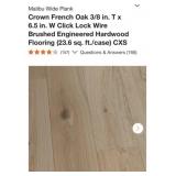 425 Sq. Ft. Malibu Wide Plank Crown French Oak