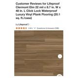561. 59 Sq. Ft. Lifeproof Clermont Elm 22 mil x