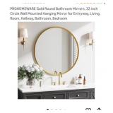 7 pcs Assorted Color Round Mirrors