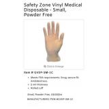 5 boxes of 1000 pcs each Safety Zone Vinyl