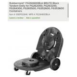 2 pcs Rubbermaidï¿½ FG264600BLA BRUTE Black Tandem