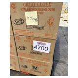 6 cases Great Glove Soft Nitrile Blue Gloves -