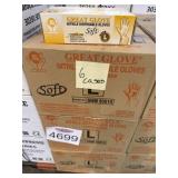 6 cases Great Glove  Soft Nitrile Blue Gloves -