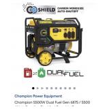 (1) Champion 5500W Dual Fuel Gen 6875 / 5500