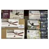 6 pcs Assorted Indoor Ceiling Fans