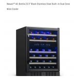 1 pc NEWAIRï¿½ 46-BOTTLE 23.5" BLACK STAINLESS