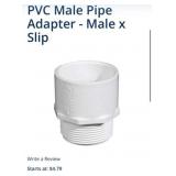 200 Pcs 1- 1/4" PVC Male Pipe Adapter