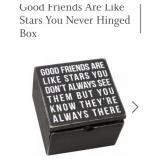 144 pcs Pcs Good Friends Are Like Stars Hinged Box