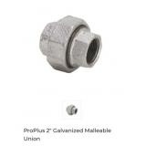 32 Pcs TSP Brand 2" Galvanized Malleable Union
