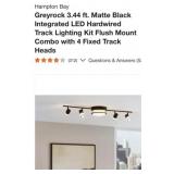 4 pcs Hampton Bay Greyrock 3.44 ft. Matte Black