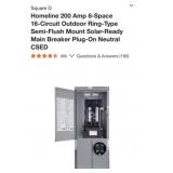 2 pcs Square D Homeline 200 Amp 8-Space