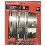 48 pcs EVERBILT 3-Pack 4" Satin Nickel Finish