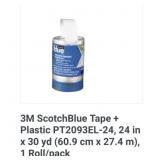 120 pcs 3M ScotchBlue Tape + Plastic P