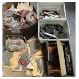 Assorted Lot: Shoe Patterns, Rubber Soles, and