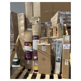 26 pcs assorted window blinds mix sizes and brands