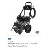 pc BE Power 3,400 PSI 2.5 GPM, 223cc, Cold