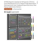 40 Pcs DIYMAG Magnetic Calendar for Refrigerator