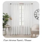 50 Pcs GAP Home Curtain Pairs Assorted Colors