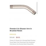300 pcs Premier 6 In Shower Arm In Brushed Nickel