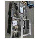 7 pcs used and dented kitchen sinks